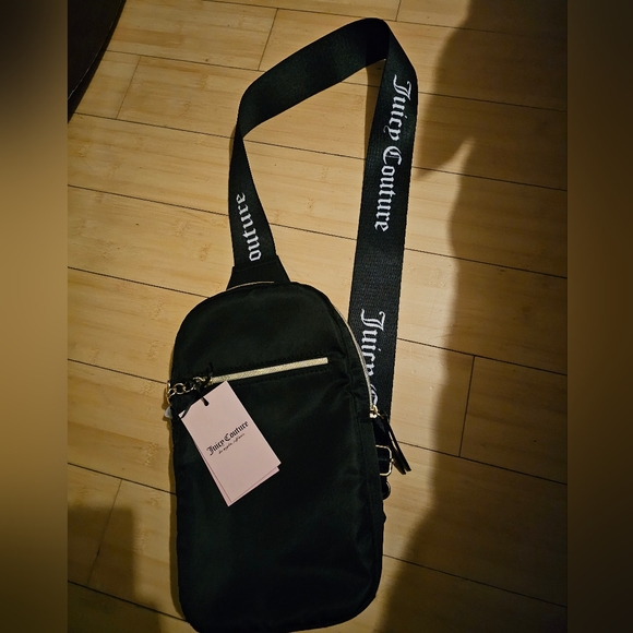 Juicy Couture Bags Juicy Couture Black Nylon Crossbody Sling Bag